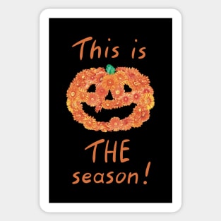 Flower pumpkin season Sticker